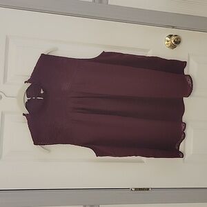 Burgundy sleeveless top